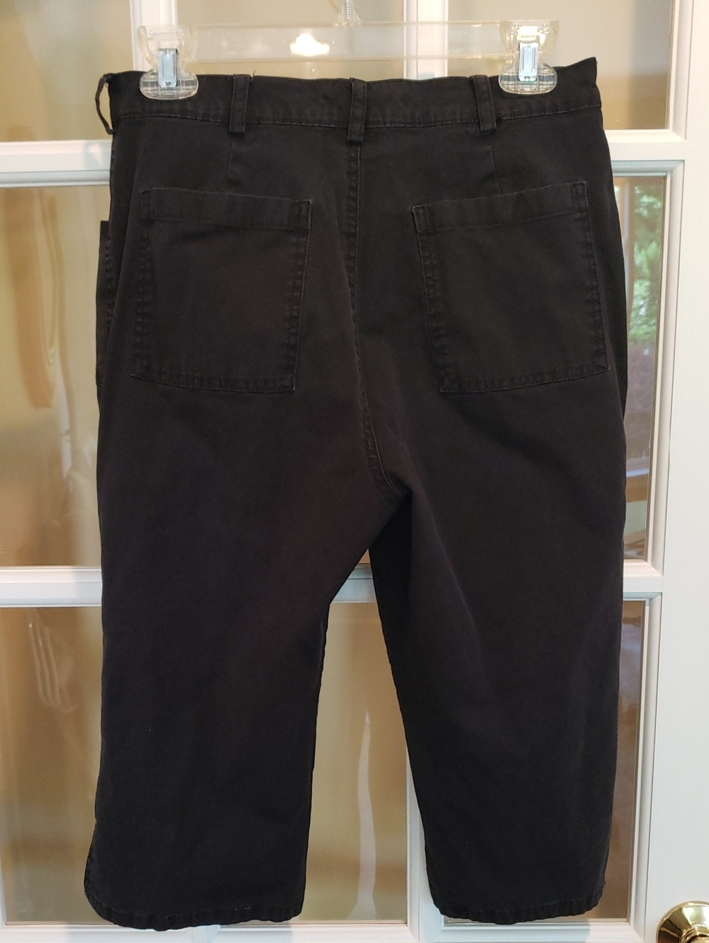 Vtg Gloria Vanderbilt Black Capris Pants Size: 10P - Picture 11 of 16